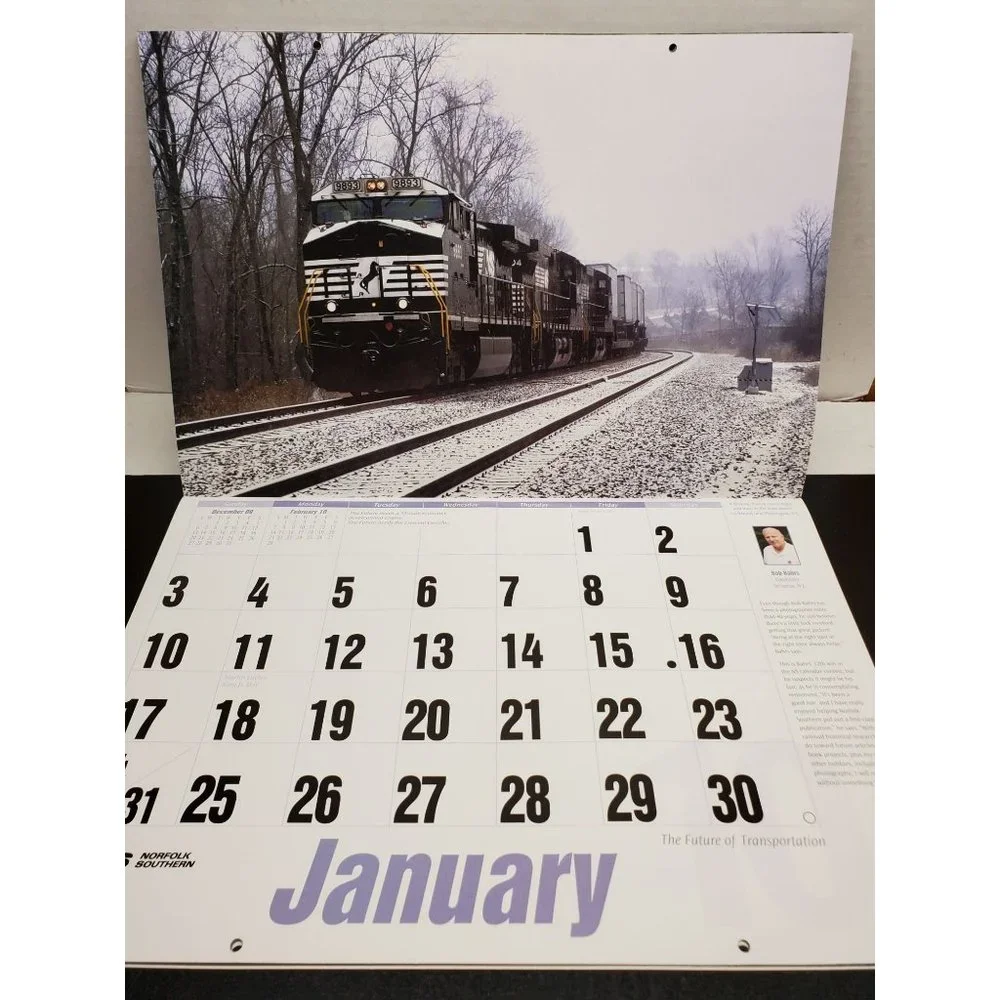2010‎ Norfolk Southern Railroad Calendar - Oversize